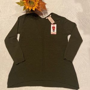 NWT Philosophy Size S Dark Green Sweater